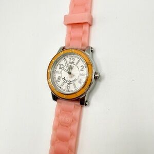 Juicy Couture Pink Jelly Watch | Y2K Vintage | Quartz | Silver & Pink